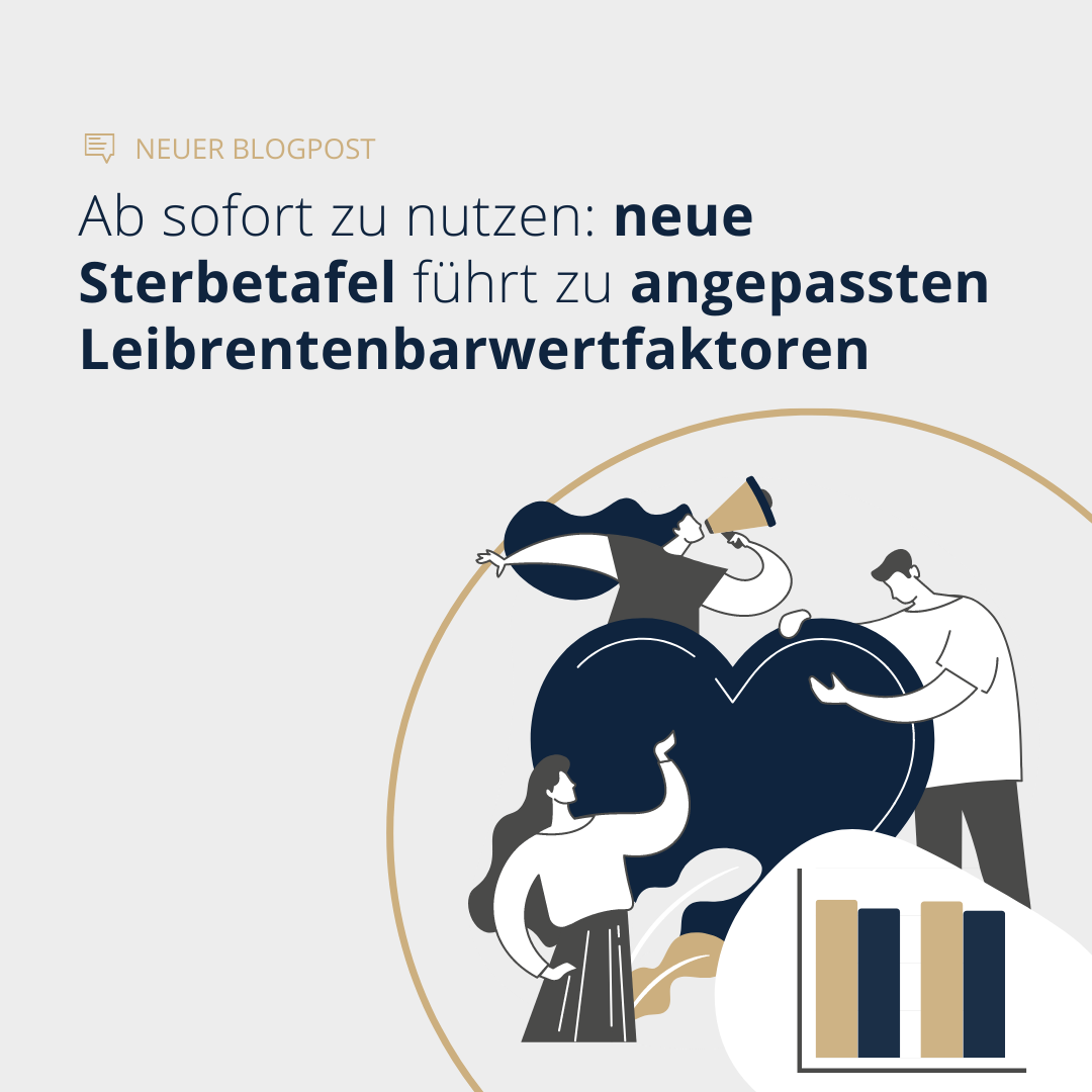 Ab sofort zu nutzen neue Sterbetafel führt zu angepassten